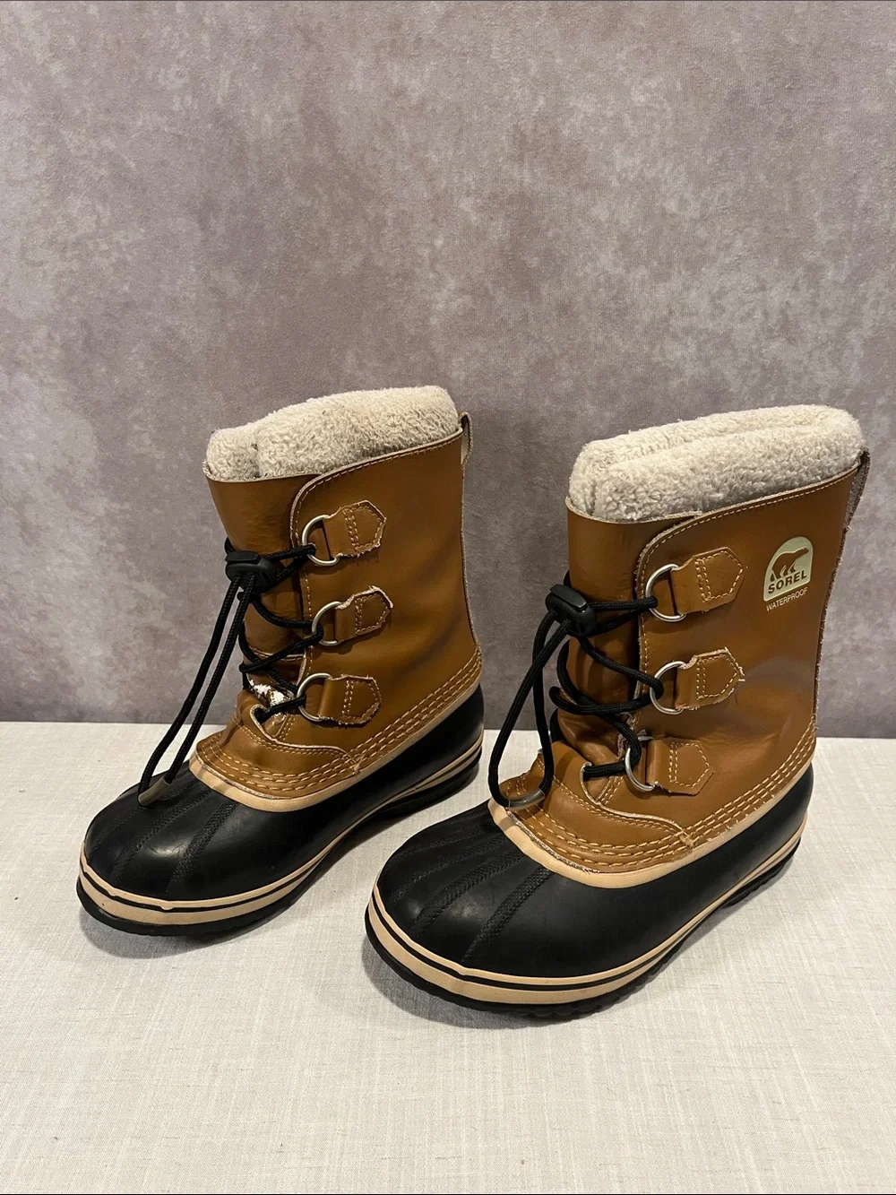 Sorel Big Kids Yoot PAC™ TP Winter Boots Brown and Black Waterproof size 3
